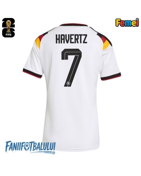 Germania Kai Havertz #7 Echipament de Fotbal Replică Mondial 2026 Femei Acasa